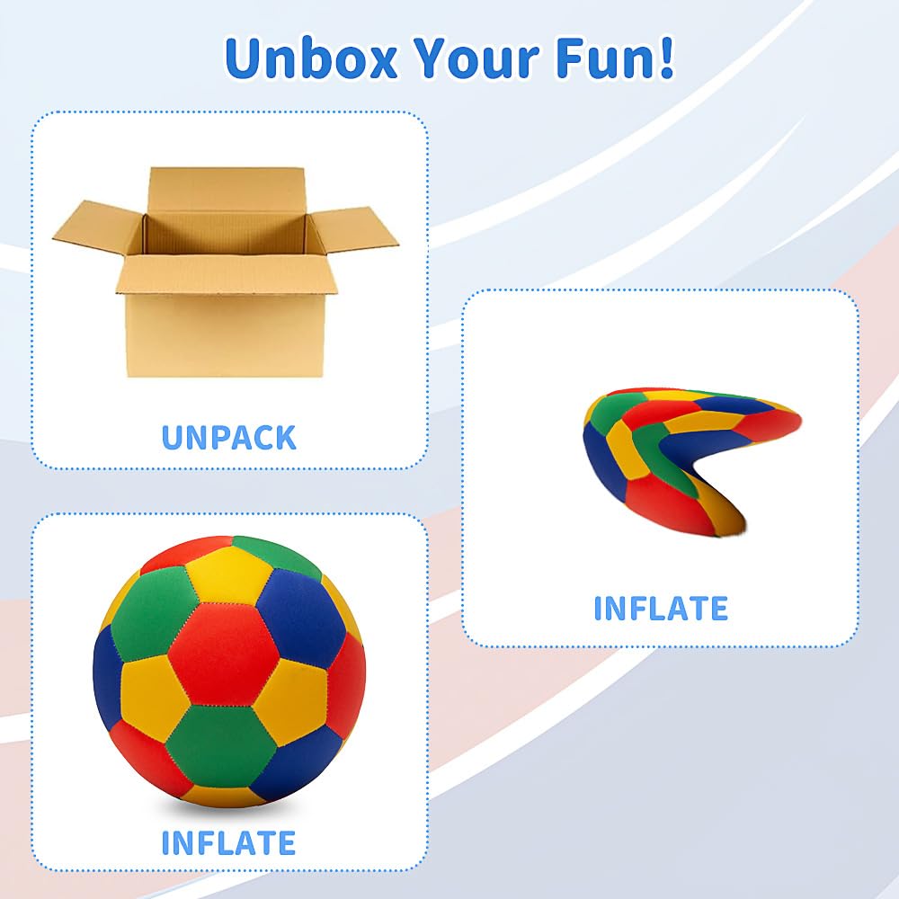 Indoor-Fußball-Trainingsball für Zuhause House, Softball Fußball Größe 4, Softball Kinder Curve Ball mit Pumpe, Netz, Nadeln, IndoorFußball für Jugendliche, Geschenk für Kinder Training Indoor