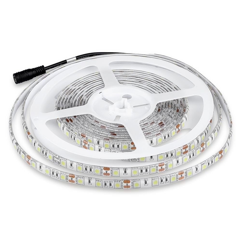 V-Tac Striscia 300led Smd5050 Strip 5mt 60led/mt 11w/mt Ip65 Sku 212148 - Bianco Freddo 6500k Vt-5050