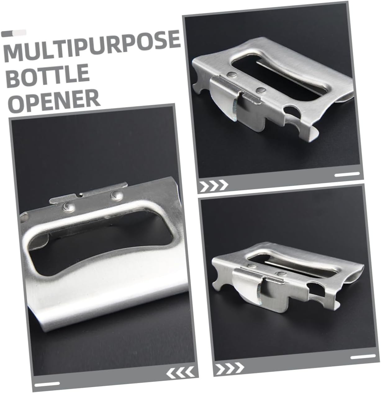 2pcs Multifunctional Stainless Steel Manual Can and Bottle Opener Compact Tool for Effortless Gripping for Home Bars and Parties