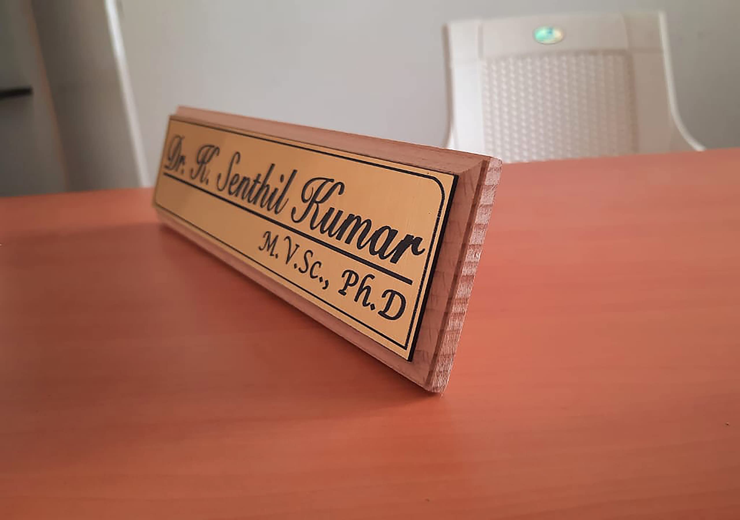 Gugan's Customized Name Plate (Golden Name Plate 12 x 3 Inches) — Amazon image 9