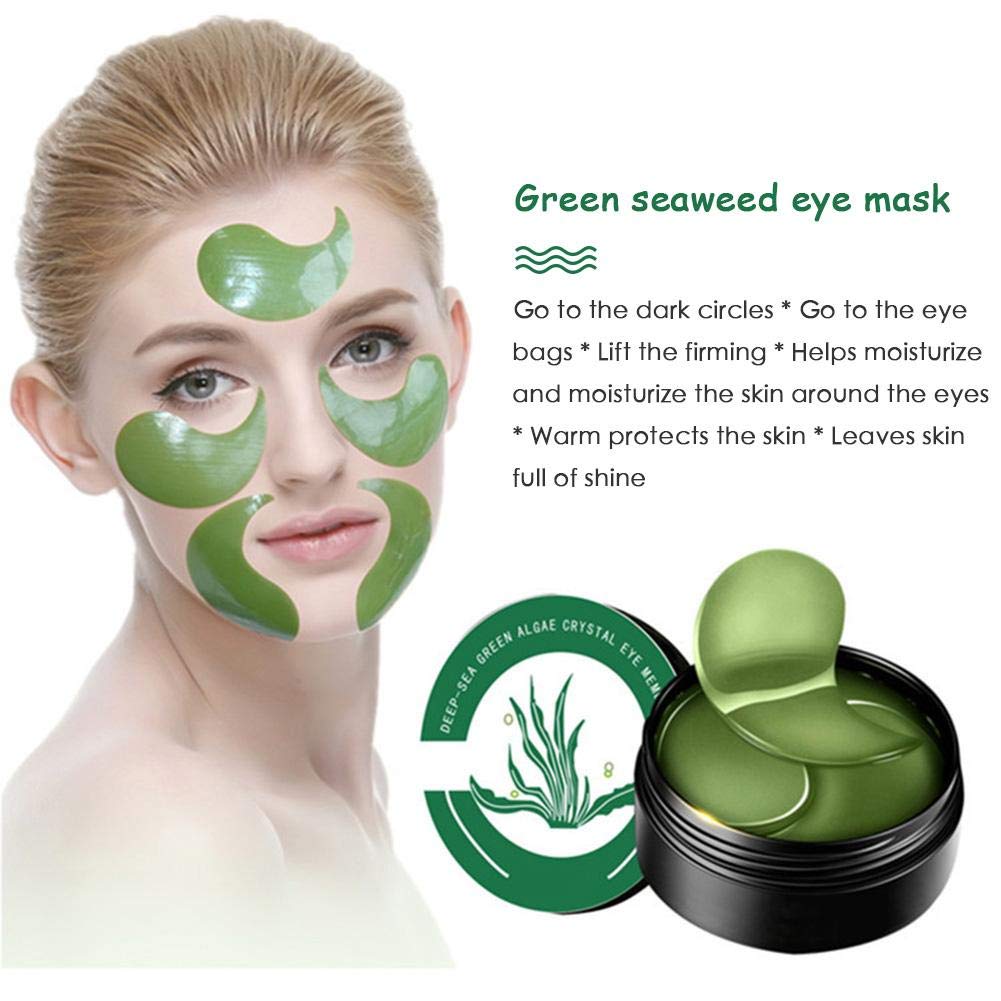 Download Ahomi 60pcs Box Deep Sea Green Algae Crystal Eye Mask Collagen Gel Eye Patches Amazon Ae Yellowimages Mockups