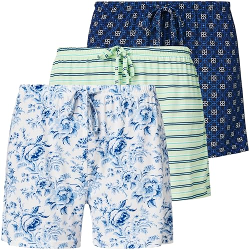 Women's 3 Pack Boxer Pajama Shorts Womens Sleep Lounge Short’s, Casual Yummy PJ Short for Women...