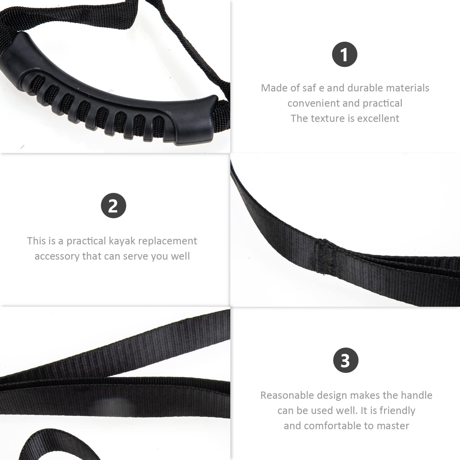 INOOMP 2pcs Kayak Pulling Strap Polyester Canoe Assist Band for and Secure Handling Outdoor Accessory for Kayaking Adventures