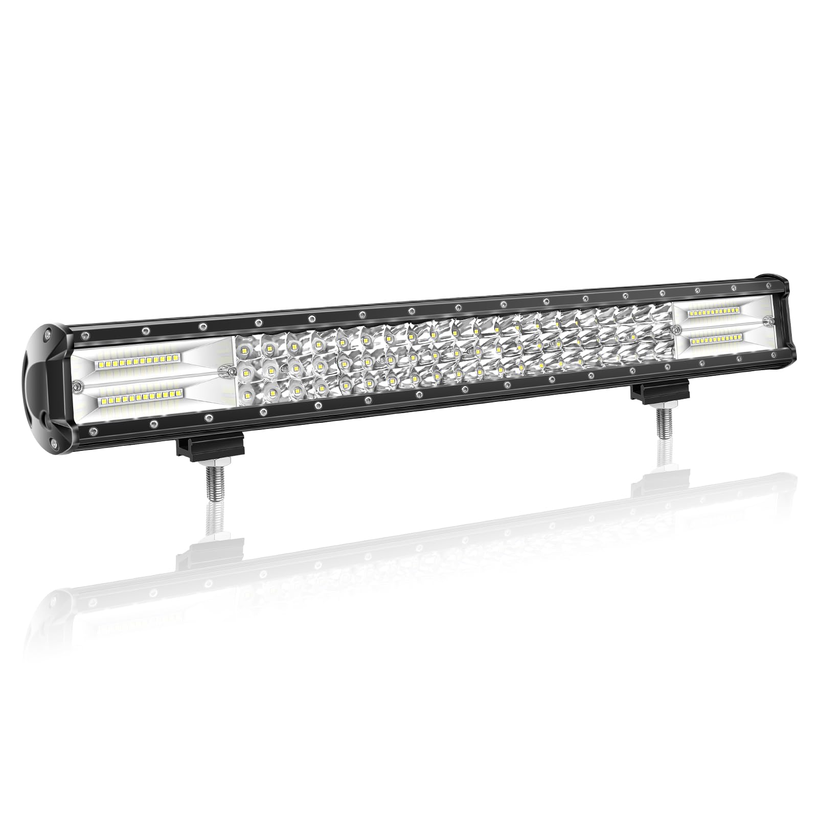 Barre LED 56cm 120W Spot/Flood - 12V-24V Pour 4x4, Camion, Tracteur | Étanche IP67 6000K