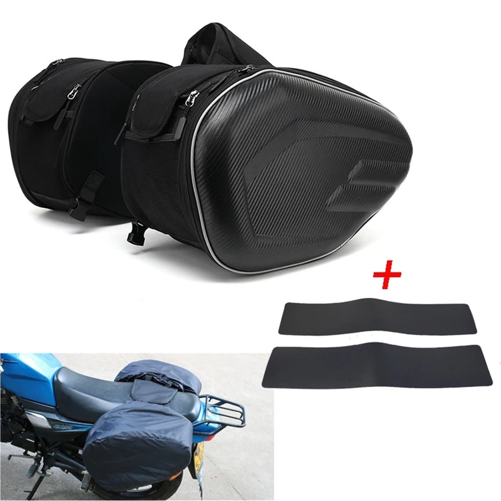 Bagaż motocyklowy torba Do motocyklowej torby siodłowej Yamaha Wodoodporna torba boczna motocyklowa Duża pojemność sakwy siodłowej Tylny bagażnik Torba(PU NO PLATIC)