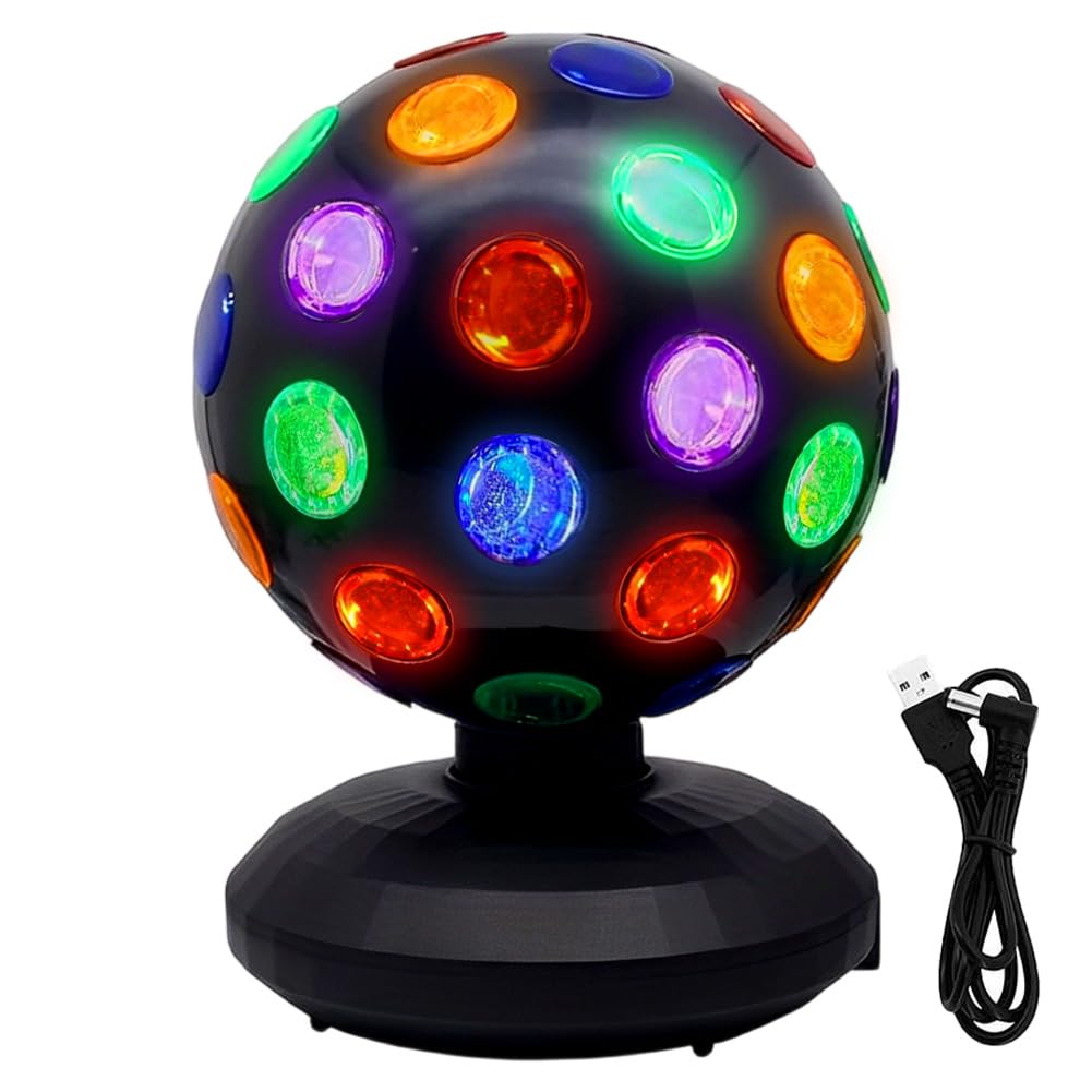 boule disco led rotative 360°