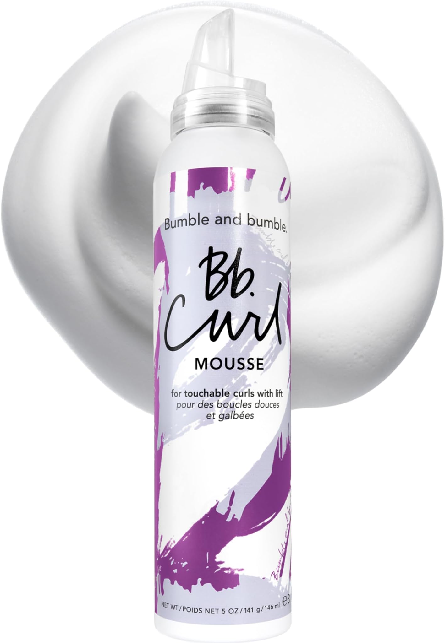 Curl Hair Mousse | Anti Frizz | For Touchable, Volumized Curls and Waves | Adds Moisture and Hold | With Jojoba, Avocado + Coconut Oil | Standard Size, 5 Ounce