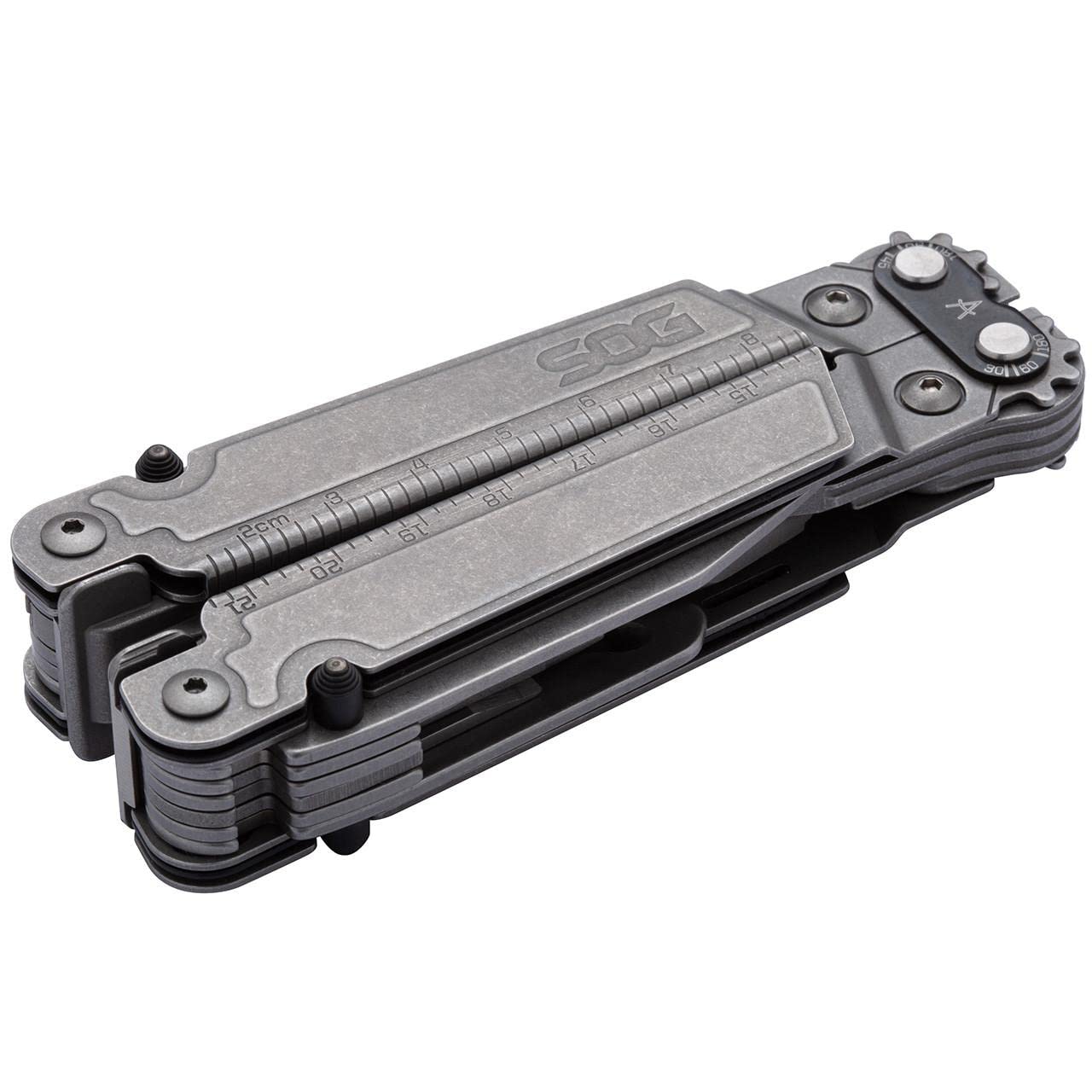 SOG Poweraccess Deluxe Sheath + HEX KIT narzędzie wielofunkcyjne, kolor srebrny, rozmiar uniwersalny