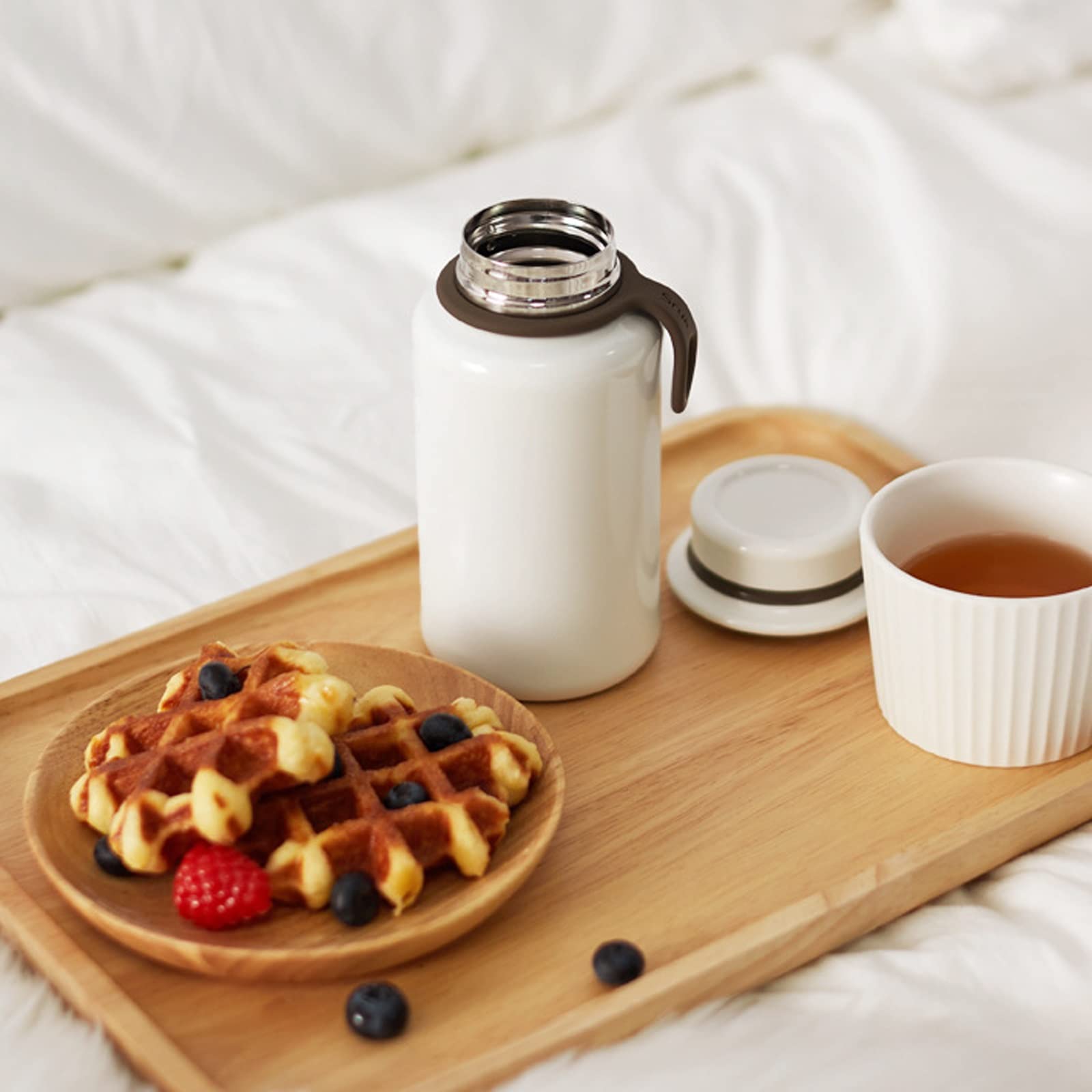 Vakuumbecher, 350 ml, Kaffeebecher aus Edelstahl, tragbar, auslaufsicher, Thermosbecher, doppelwandig, isoliert, für Tee, Milch, Kaffee, Reisen