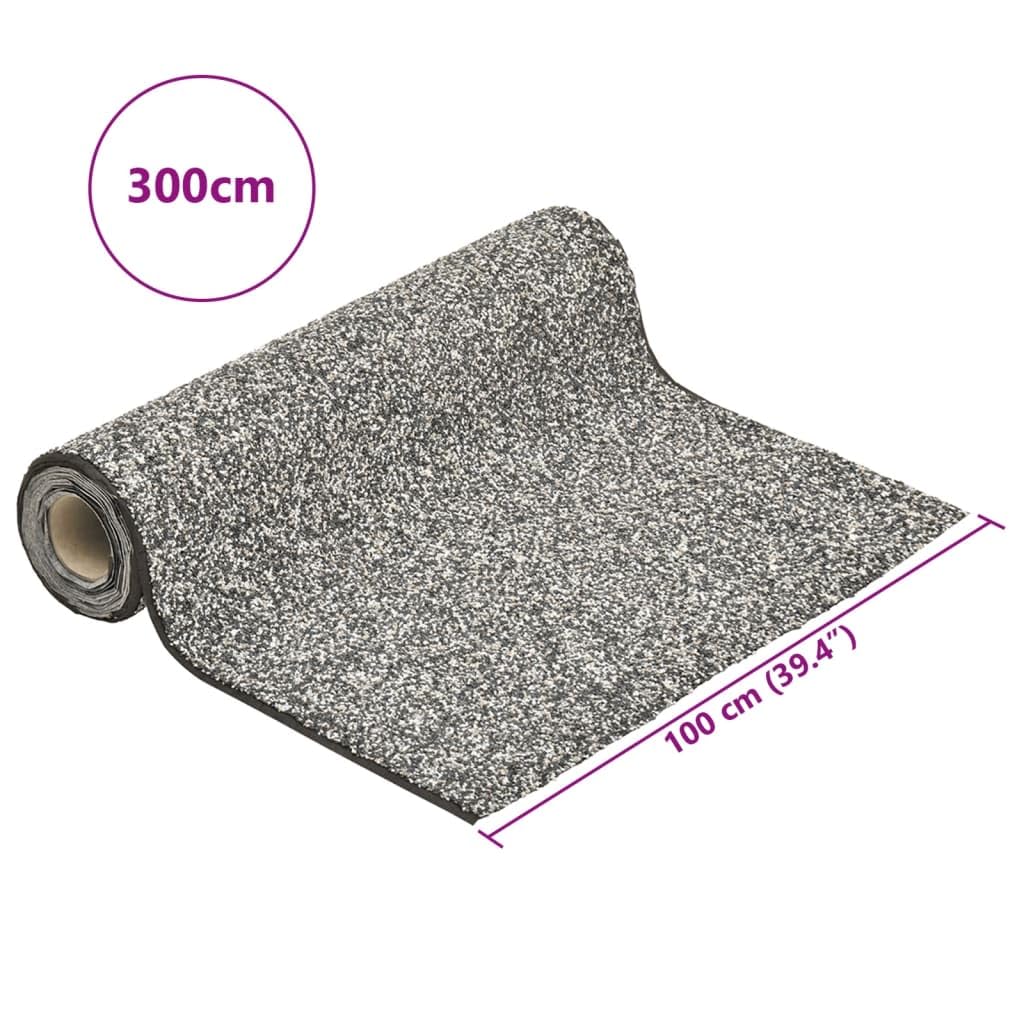Pellicola di pietra grigia, 300 x 100 cm, in tessuto non tessuto PP con adesivo impermeabile, spessore 4,5 mm, ideale per laghetti, ruscelli, giardini, terrazze e decorazioni per esterni