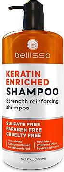 Keratin enriched shampoo - sulfate and paraben free - a…