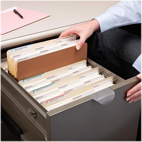 Miniatura 8 de Smead Easy Grip - Bolsillo para archivos, pestaña de corte recto, expansión de 5-14 pulgadas, tamaño carta, cuerda roja, 10 por caja (73209)