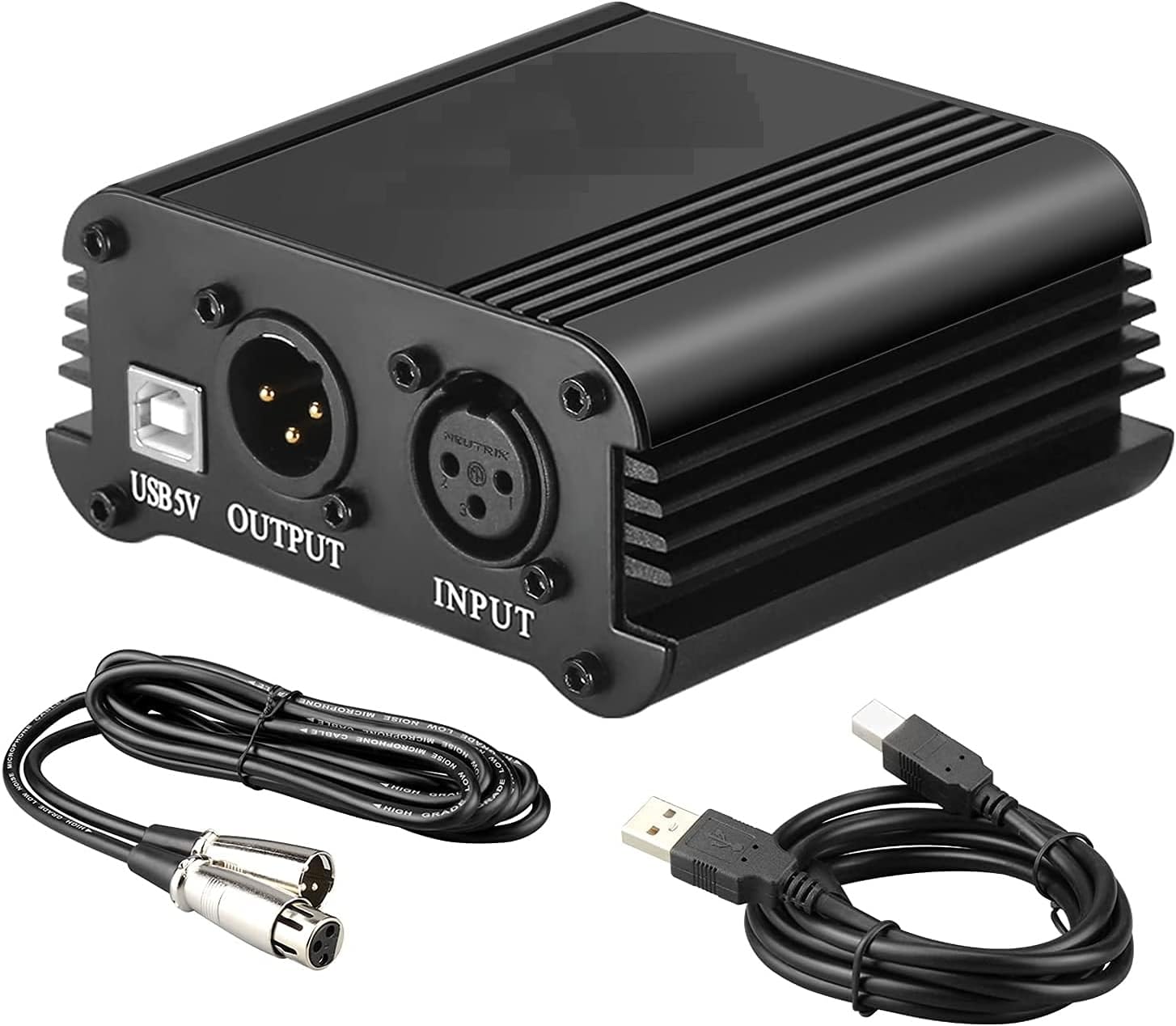Powerpak 48V Phantom Power Supply 1 Channel for Condenser Microphone ...