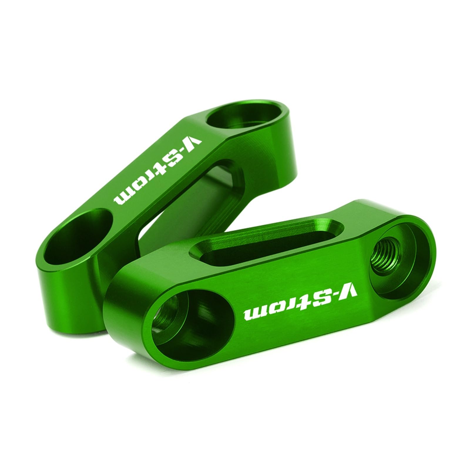 Lusterko ZaśLepki Dla S V-strom 650 250 1000 1050 XT DL250 DL650 DL1000 VSTROM Lusterko Wsteczne Motocyklowe Przedłużacz Wspornika Riser Adapter(ZIELONY)