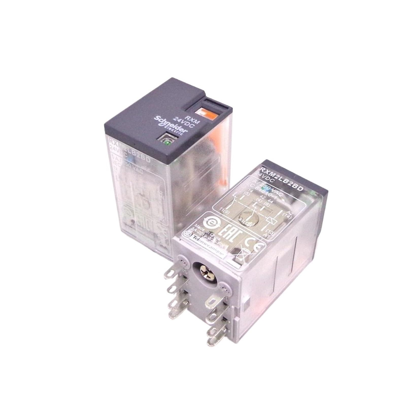 OSHZIKJII 5PCS RXM2LB2BD RXM2LB2P7 RXM2LB2B7 RXM2LB2F7 RXZE1M2C 2CO 5A 24VDC 24VAC 230VAC 120VAC relay(RXM2LB2P7 2CO 230VAC)