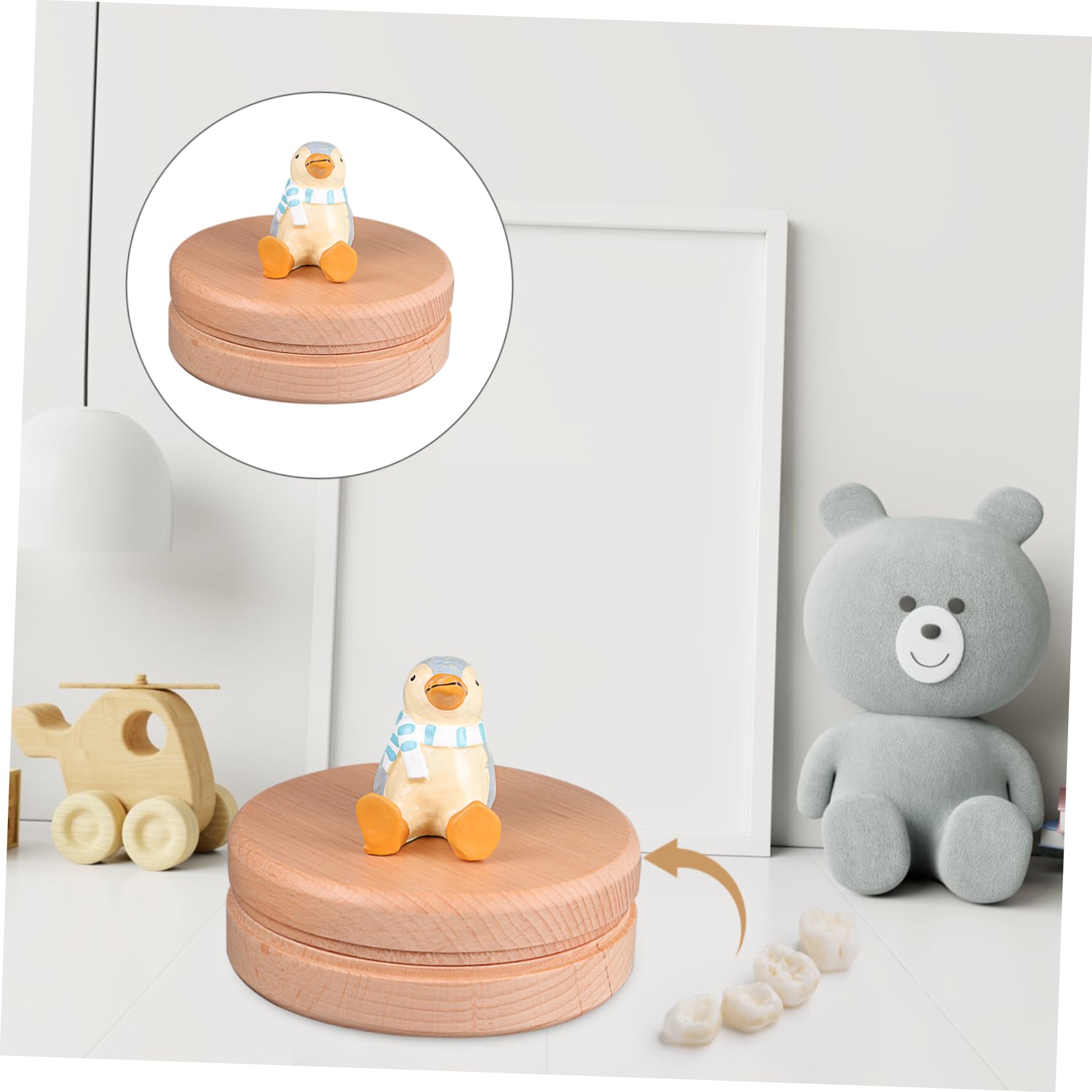 Caja Guardar Madera para Recuerdos Dentales para Niños