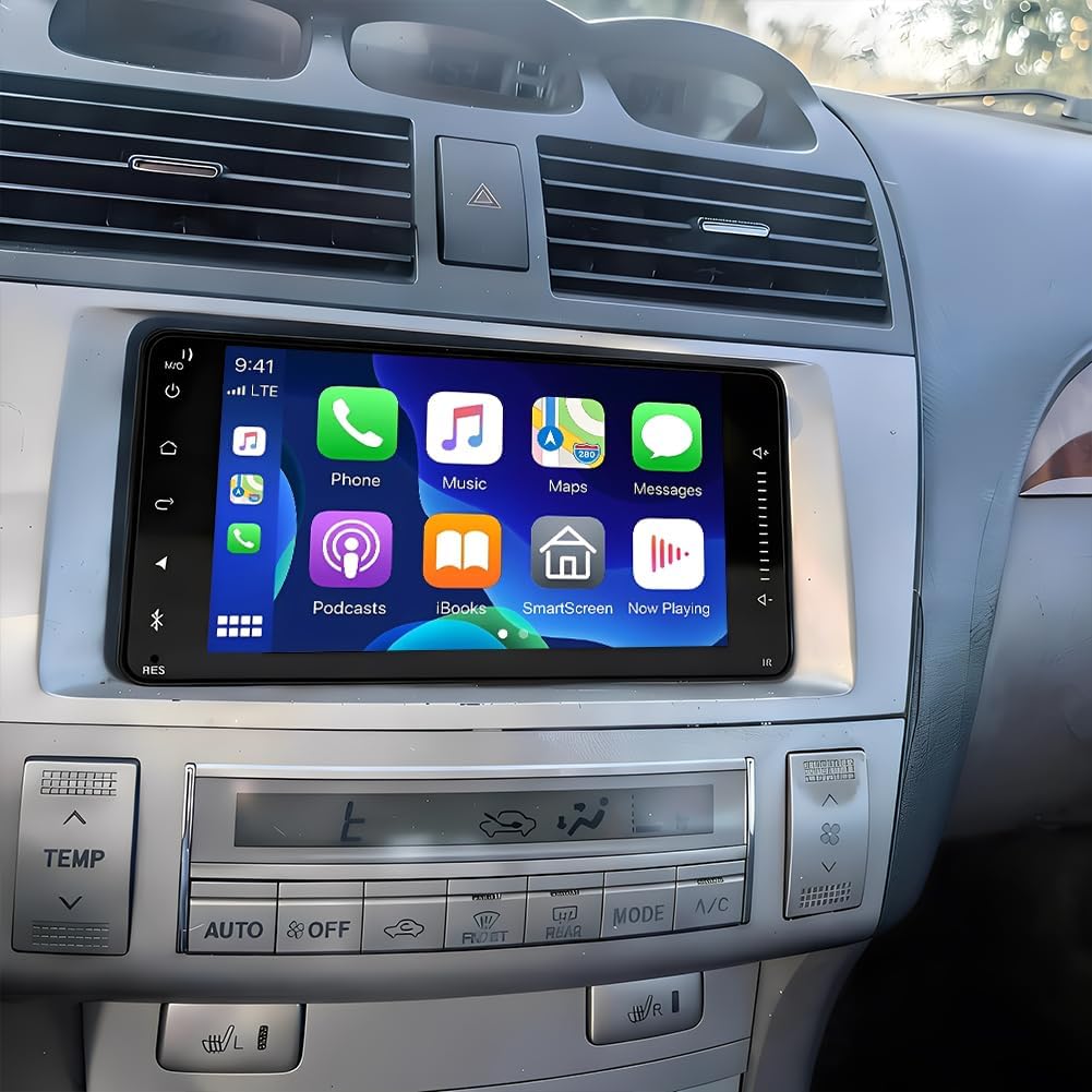 7” Android 14 Car Stereo for Toyota Solara 2004 2005 2006 2007 2008, Touch Screen Head Unit with Carplay Android Auto WiFi GPS Bluetooth AHD Backup Camera Microphone