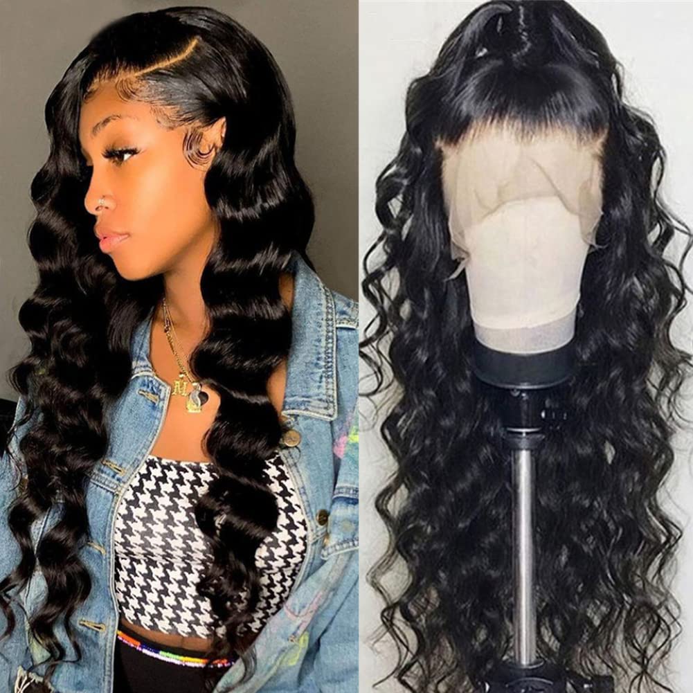 Amazon.com : Anlimer 24 Inch Body Wave Lace Front Wig 13x6  display picture 1