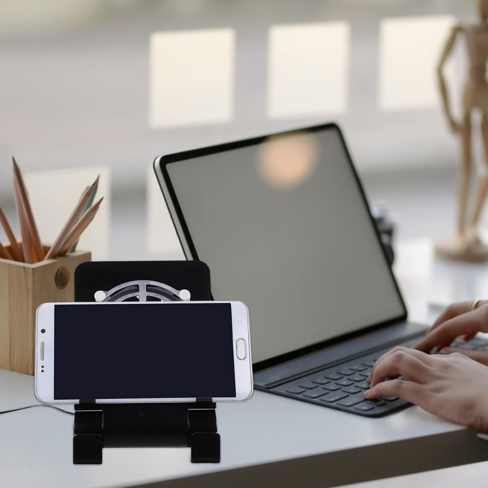 Artibetter 4stücke Kompakter Usb-kühler Mit Verstellbarem Ständer Für Switch Und Mobile Geräte Tragbarer Für Optimale Kühlung Und Unterstützung Verschiedenen Positionen