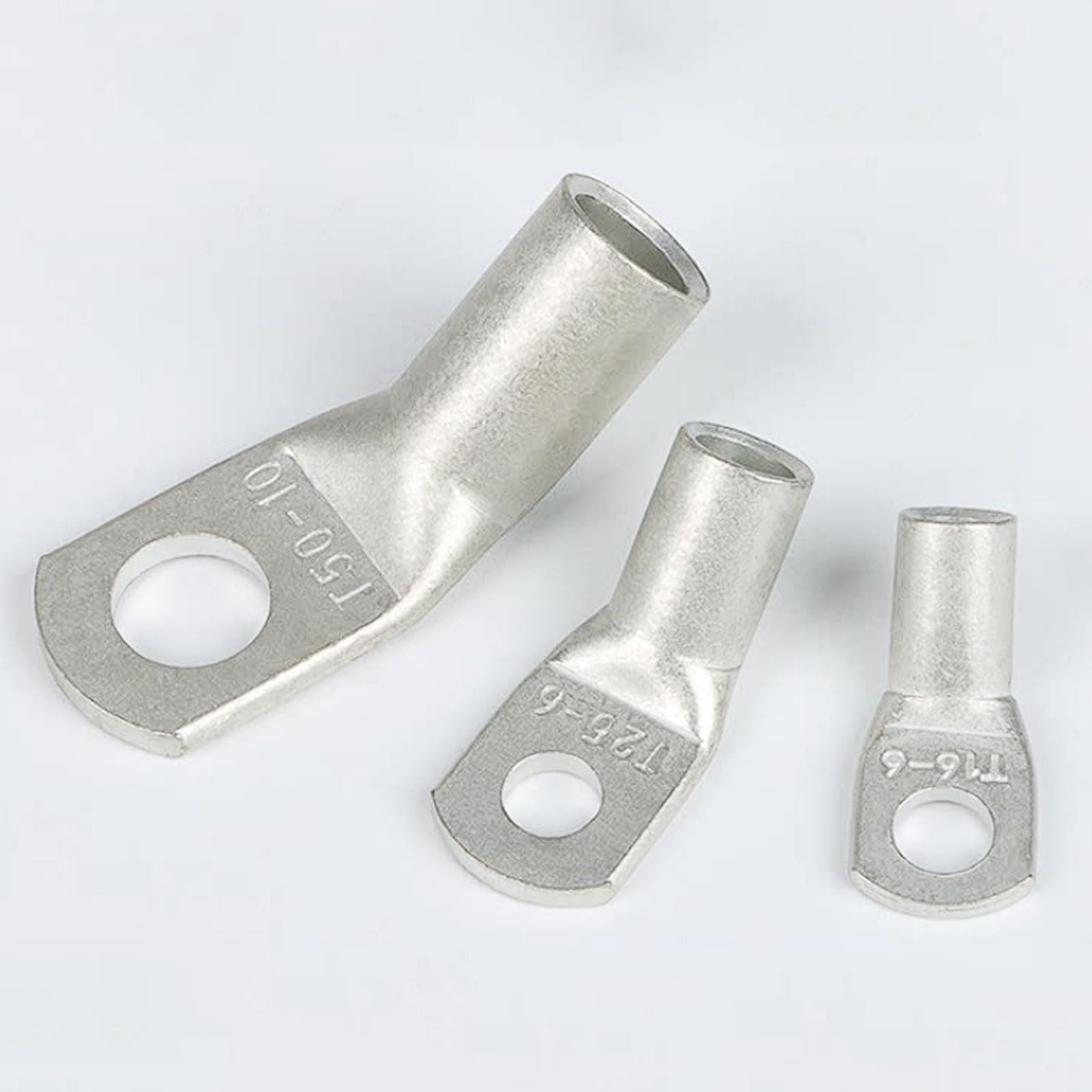 10 sztuk wygiętych końcówek miedzianych T45 stopni, 10-240 mm², czyste zaciski kątowe, materiał T3