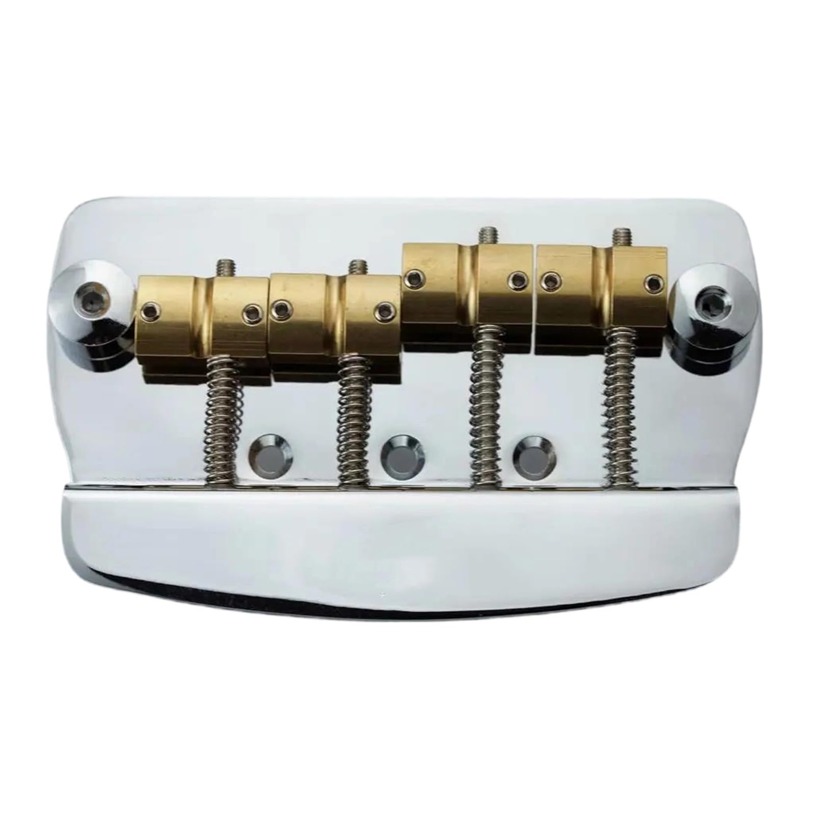 Miłośnicy Muzyki Mostek Gitarowy Części Zamienne Do Mosiężnego Mostka Basowego 4/5 Strunowego Z Twardym Ogonem(4 String CR)