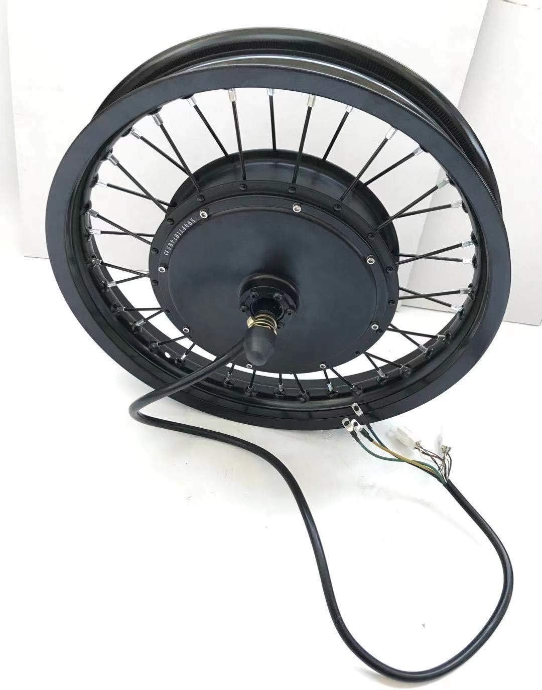 NBPOWER 135mm Dropout e-Bike Conversion Kit 48V-72V 3000W, 100km/h Speed, Alarm Lock