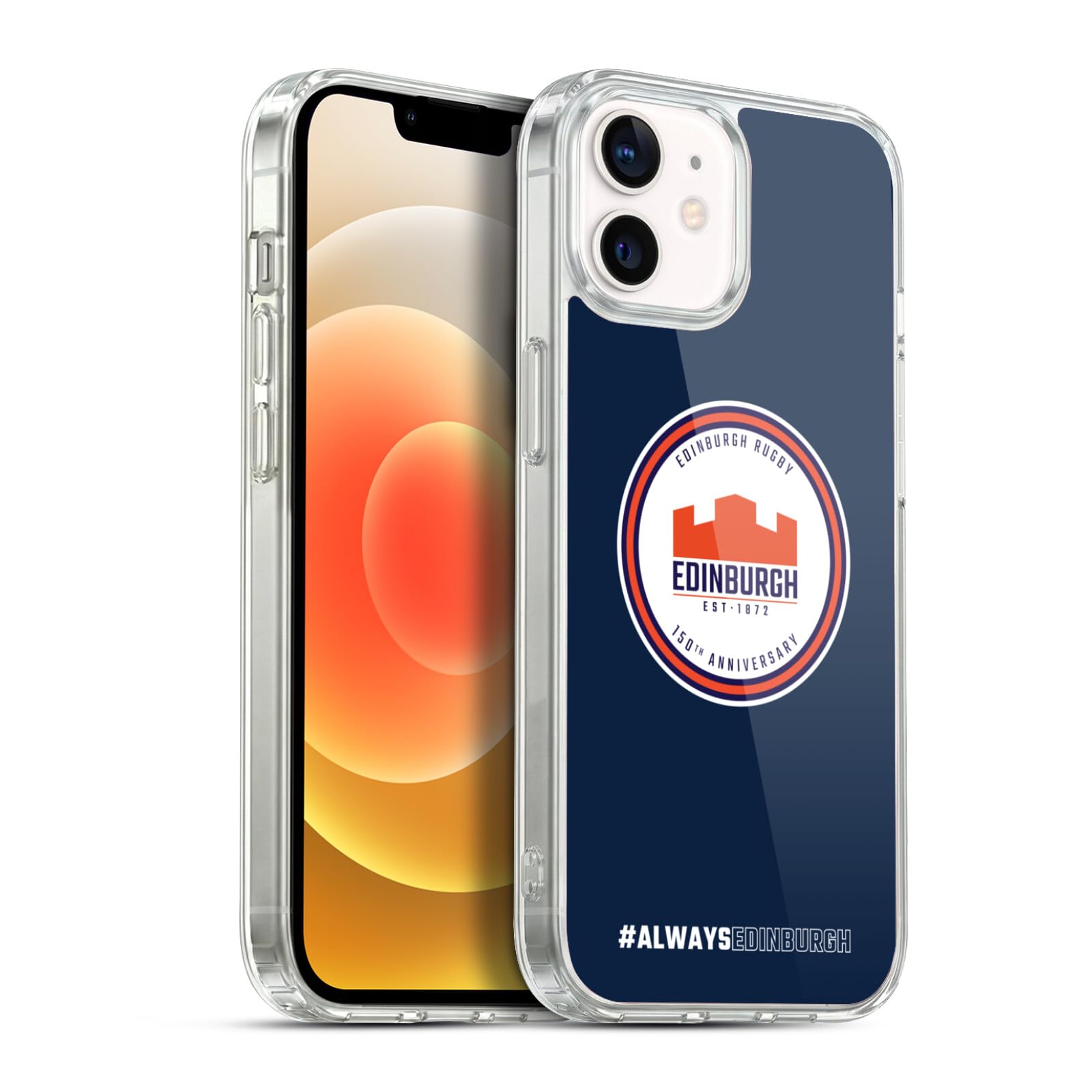 Funda Edinburgh Rugby número 150 compatible con Apple iPhone 12 y iPhone 12 Pro de gel 7