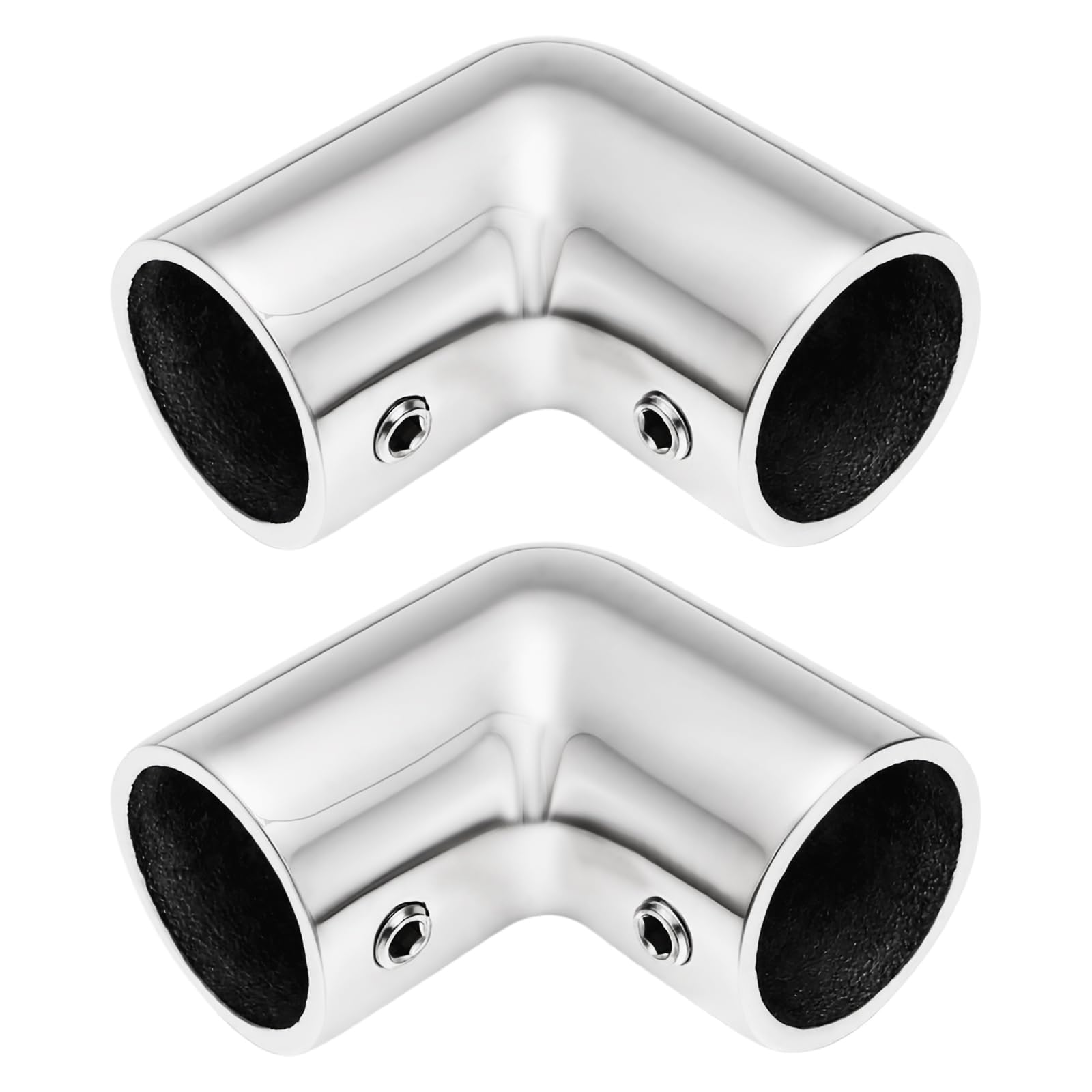 Lot de 2 Mains Courantes en Acier Inoxydable 316 pour Bateaux Et Yachts Coude à 90°