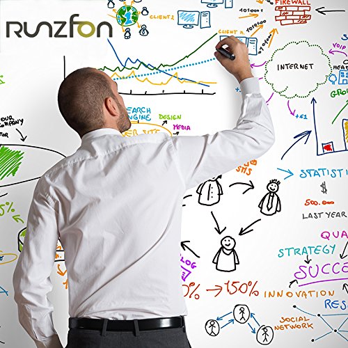 60 x 200 cm Creative DIY pizarra pizarra blanca pizarra pegatinas removibles PVC para niños dibujo estudio