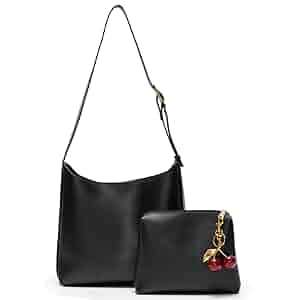 Bucket Bags for Women Medium Vegan Leather Tote with