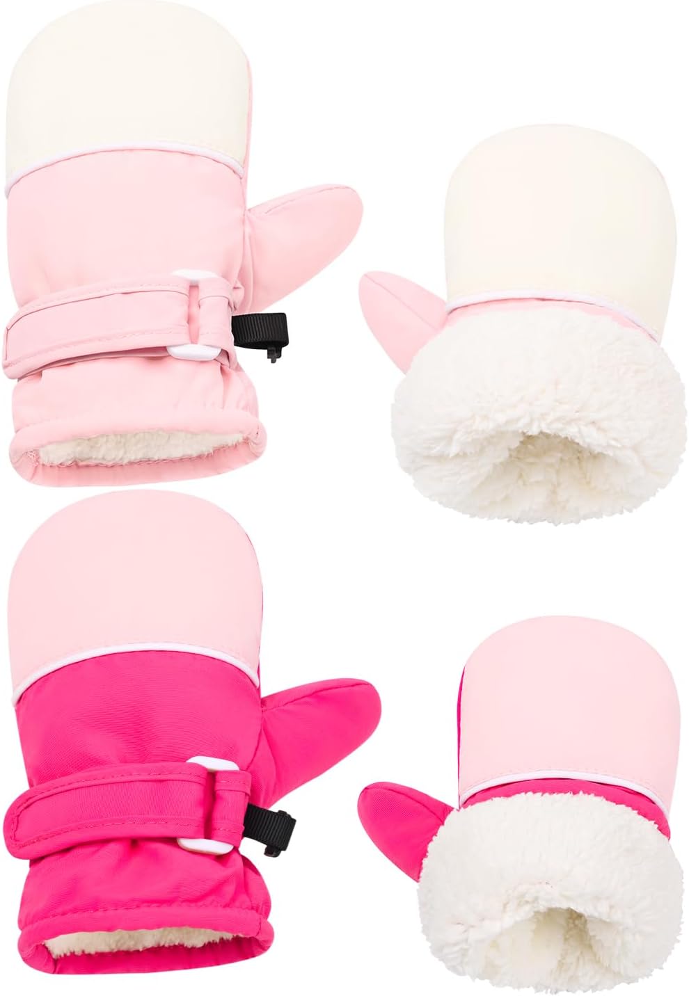 Fleece Lined Mittens for Baby Boys Girls,Baby Toddler Little Kids Winter Gloves Mittens for Children