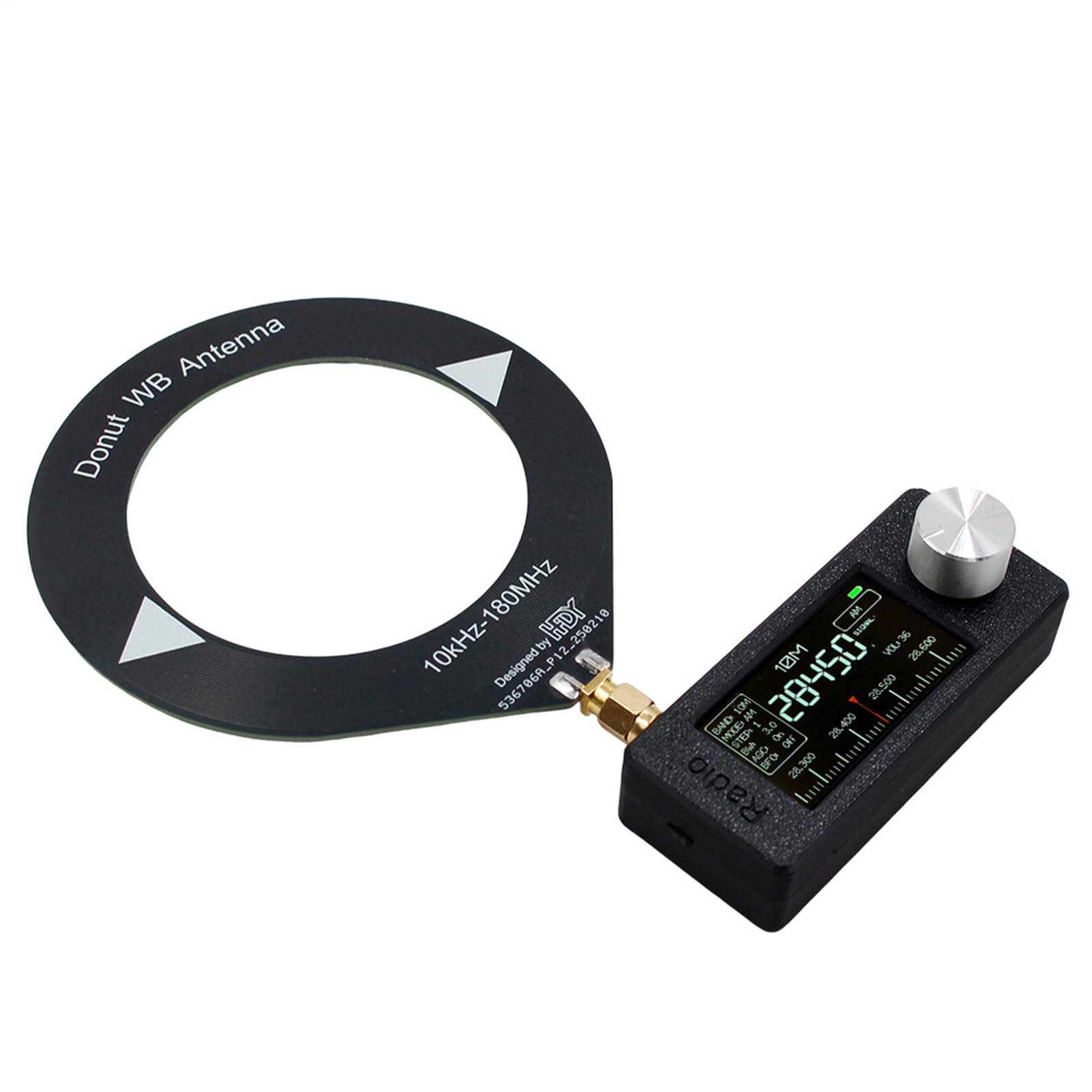 Receptor de radio HAM Radio Master, tamaño de bolsillo, pantalla IPS de 1,9 pulgadas con antena, pantalla HD, compacto para viajes a casa al aire libre