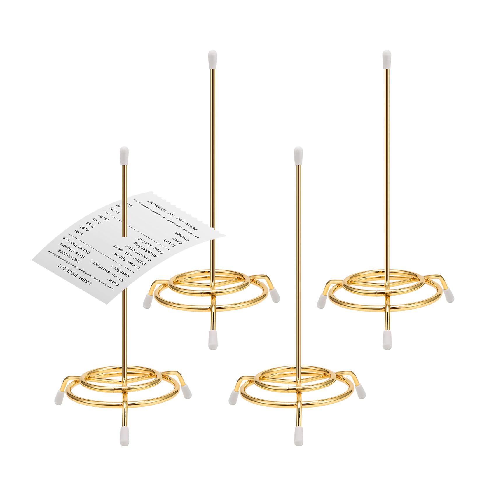 4PCS Ticket Stabber Holder, Receipt Spike, Ticket Spike, Check Spindle, Bill Fork,Ticket Stabber for Restaurant, Memo Holder for Businesses Kitchen