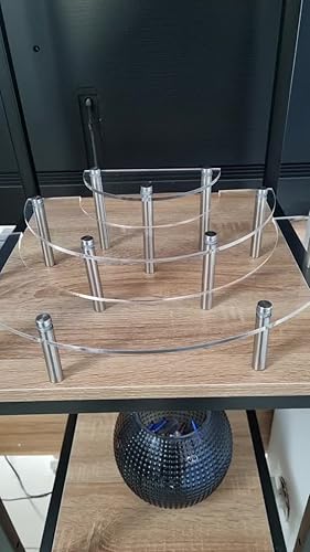 Alzata Per Cupcake In Acrilico A 3 Livelli - Espositore Per Dolci Trasparente - Foto 5