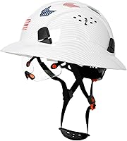 Vista 10 de Carbon Fiber Pattern Full Brim Hard Hat with Visor-OSHA Approved Construction Safety Helmet for Men Women,ANSI Z89.1 Vented Reflective Hardhat with