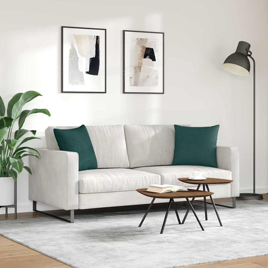 Set di 2 cuscini decorativi per divano, 45 x 45 cm, con imbottitura, moderni cuscini decorativi in morbido tessuto per divano, cuscini quadrati con rivestimento sfoderabile
