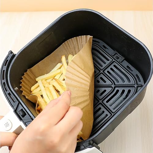 Miniatura 6 de Papel Freidora Aire, 100 Piezas Papel Air Fryer Cuadrado Bpa Free 16-20cm, Material Seguro Y Sostenible, Papel Para Freidora De Aire Perfecto Para Cosori Cecotec 3-4.5l