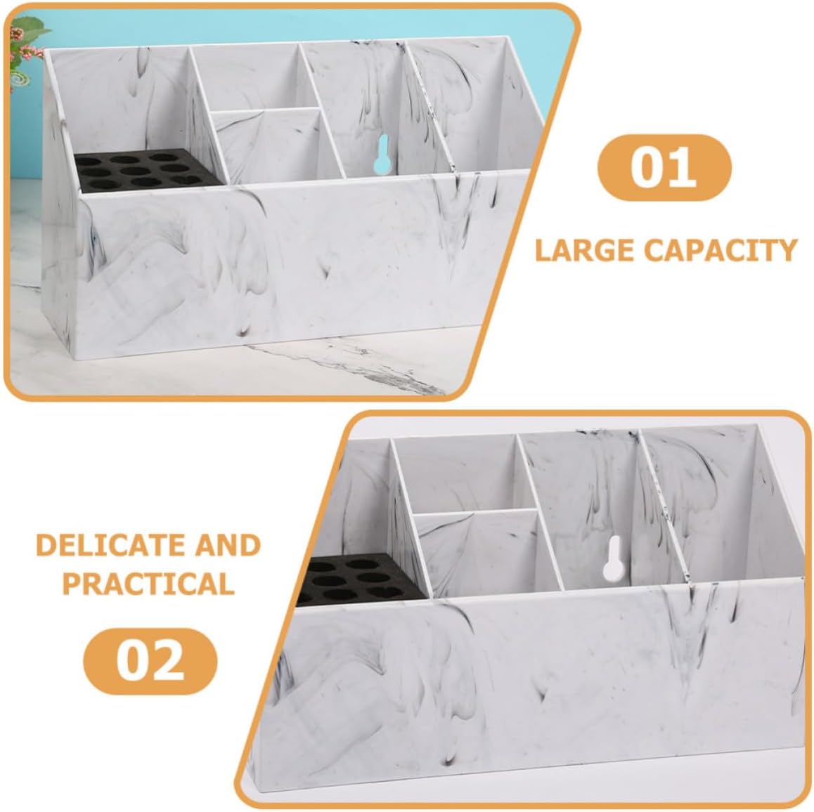 DOITOOL Portable Hair Scissors Holder Large-capacity Compartment Areas, Lightweight Abs and Ev Cotton Hairdressing Tool Box Organizer for Hair Salon and Barbershop Use