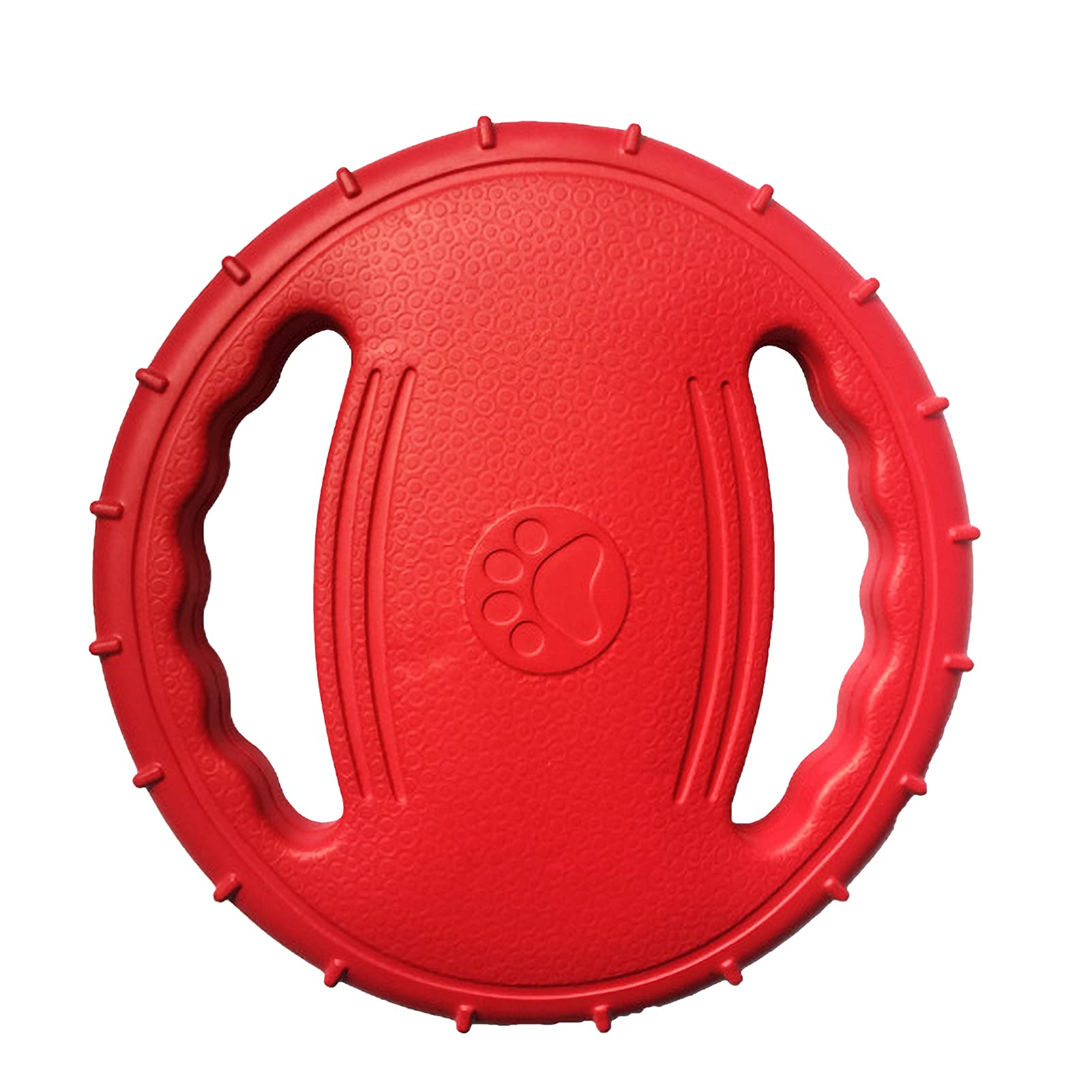 SIUKE Dog Flying Disc,Pet Dog Flying Disc EVA Dog Training Ring with Double Handles Dog Flyer Toys Outdoor Activity Fetch Toy