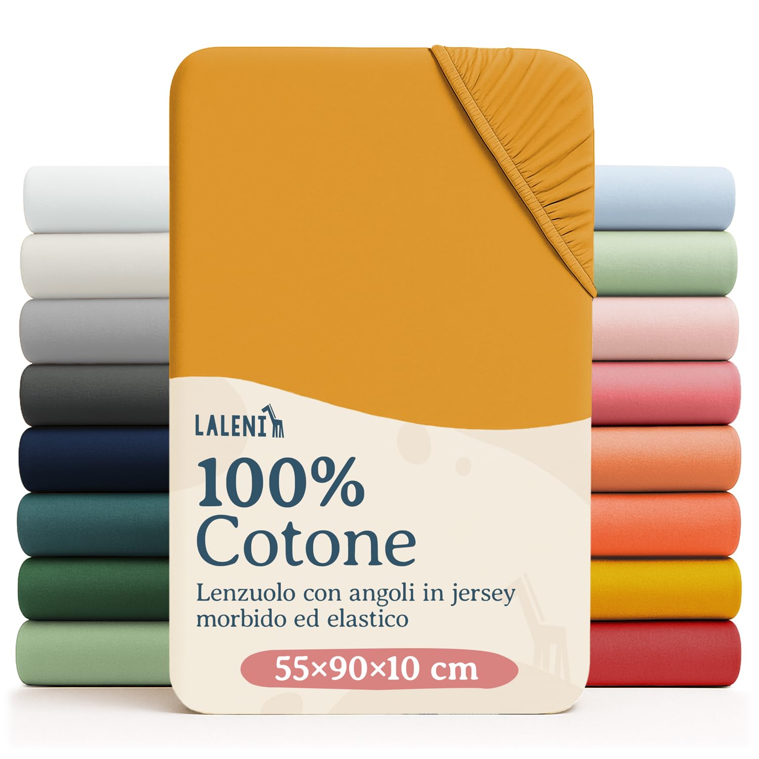 Laleni Sabana Bajera 60to70x120to140x15cm Oeko-Tex - sabanaja Bajera 100% Algodon para Cama de Infantil Set de 2-Ropa de Cama Infantil - para Cuna Bebe Color Moonlight Grey - Gris — view 65