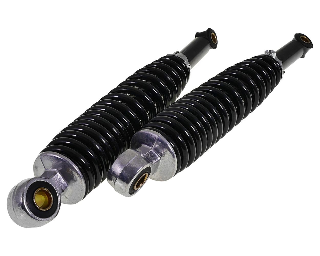 2EXTREME juego amortiguadores 320 mm ajustables negros compatible con Puch Condor 50 2T AC, Maxi S/N 50 2T AC – suspensión mejorada