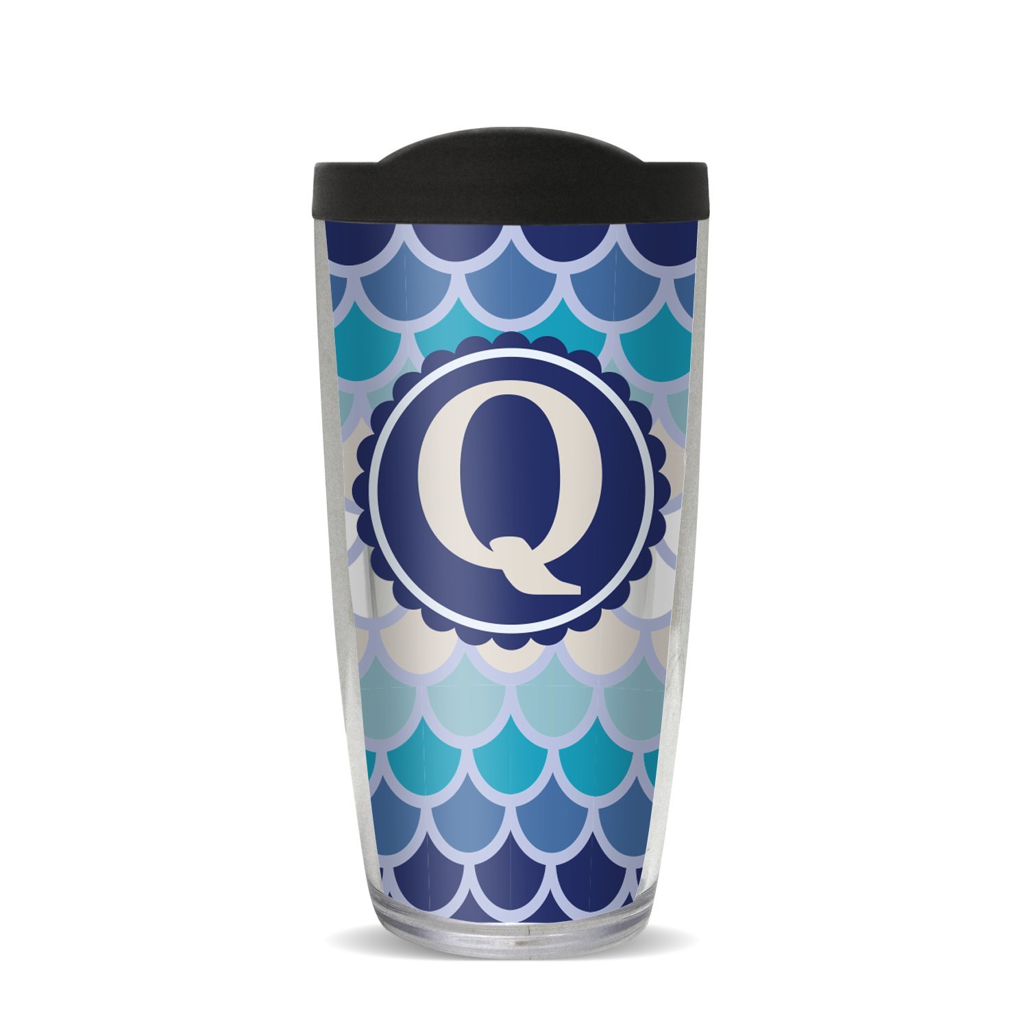 Covocup 16-10254L Coastal Scallop Pattern-Q Cup, 16 oz, Multicolor