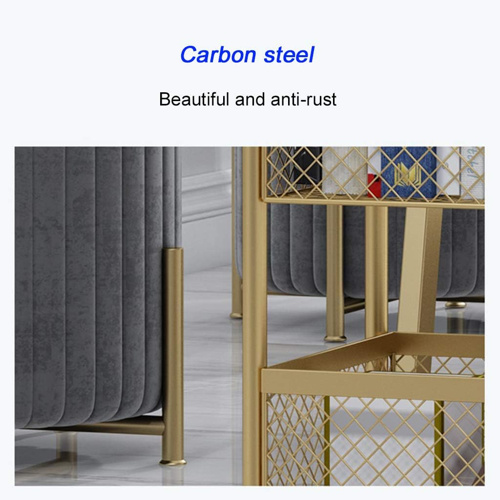 Dental Cart Multifunctional Trolley Beauty Salon Trolley Household Multifunctional Storage Removable Shelf Carbon Steel Material 3/4 Layer Silver/Gold (Silver 4 layers)