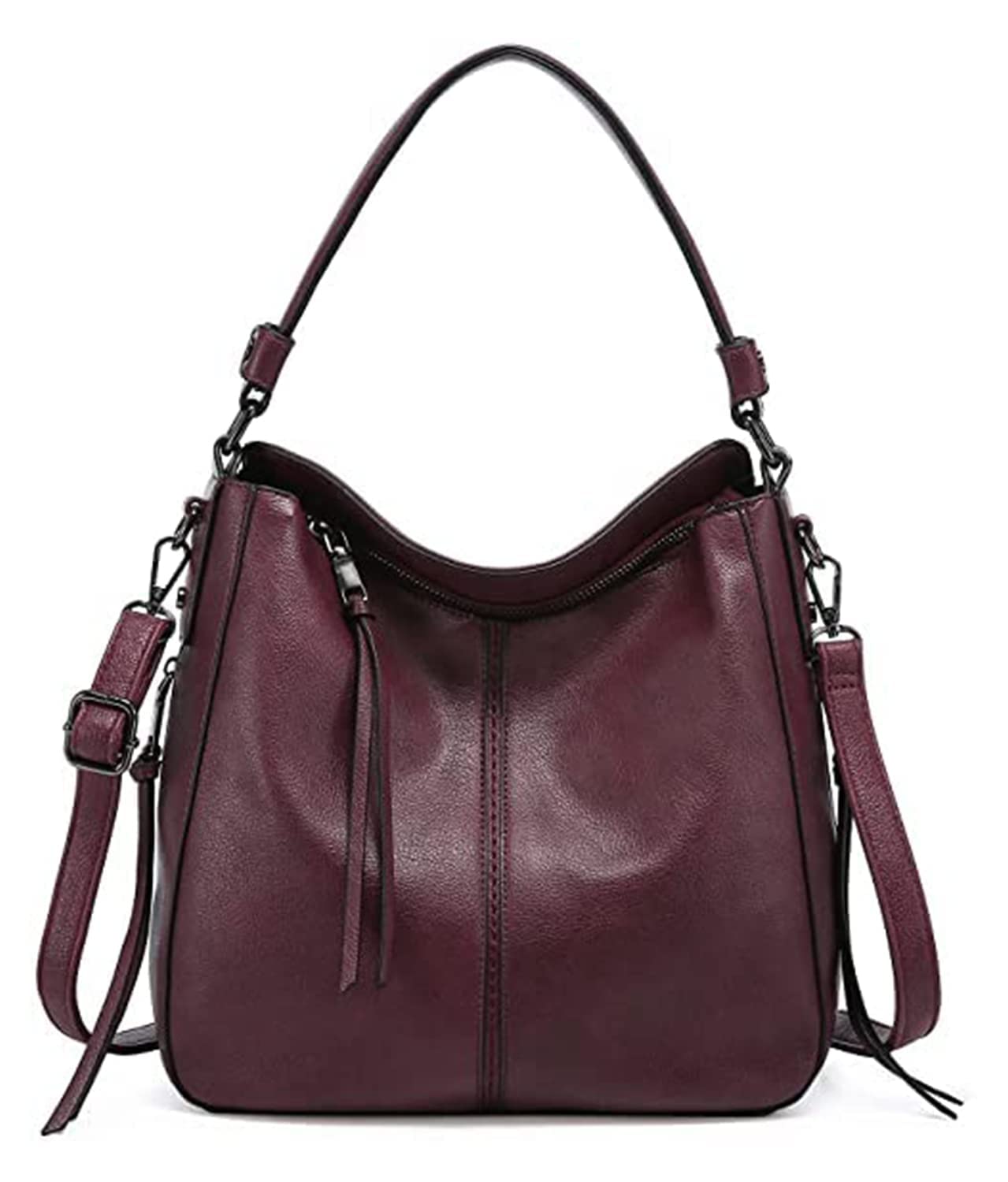 PESOMA Faux Leather Women Handbags Shoulder Hobo Bag Purse With Long Strap(Fits up to 12.9" Tablet/15.6") Purse (Square Pink) (Purple) (B0D1FZGDX4) Amazon Price History, Amazon Price Tracker