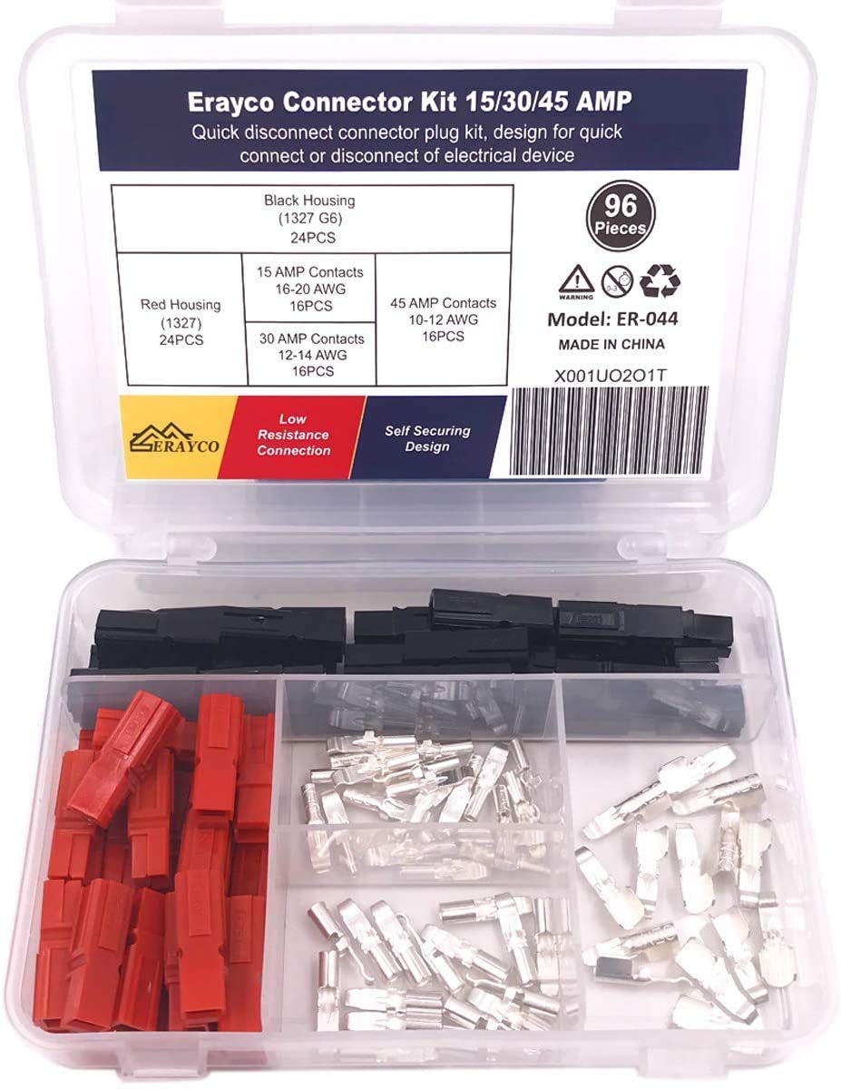 Buy Zixtec 96 PCS 15/30/45 Amp Power Connectors Assortment Kit, Quick