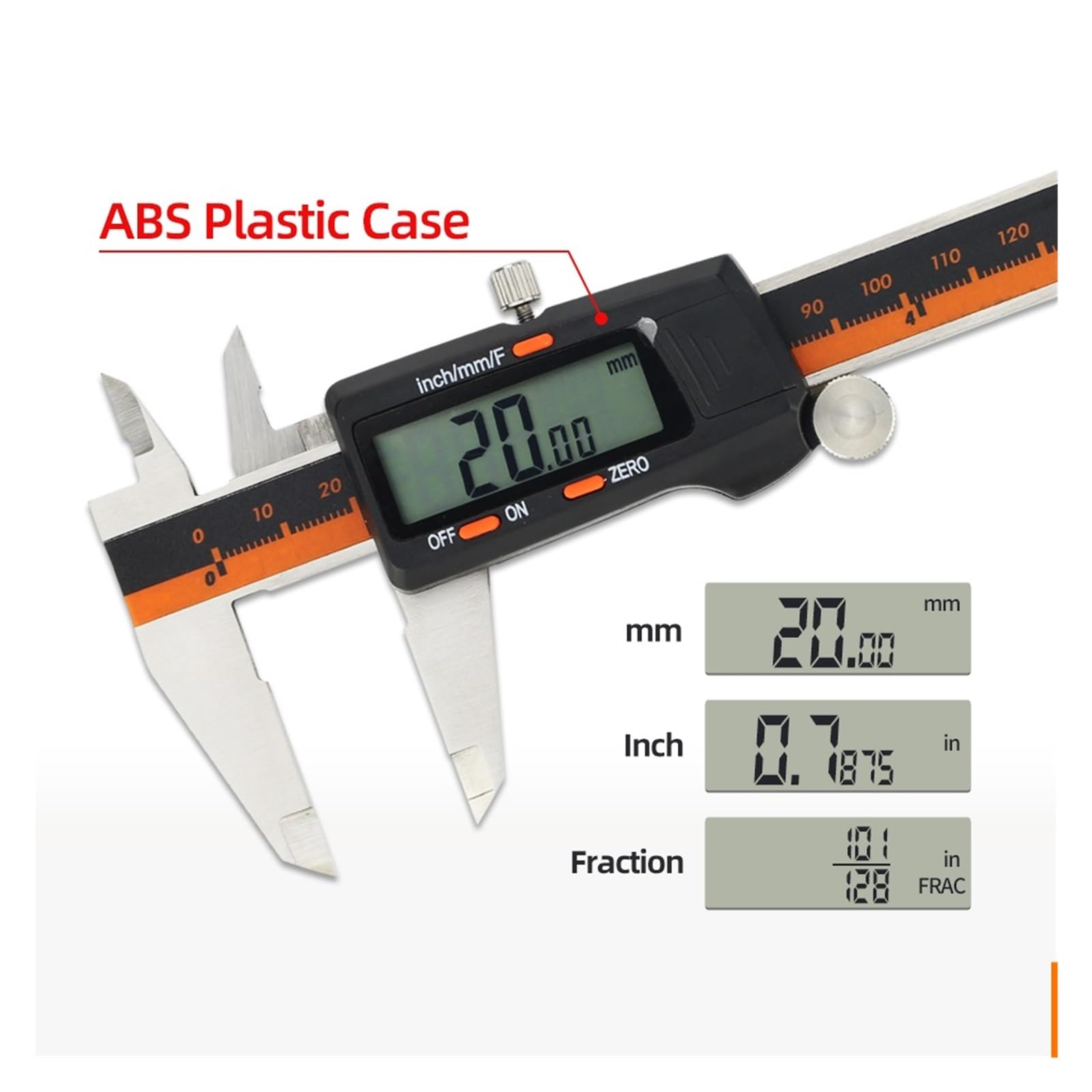Calibrador de Metal, paquímetro Digital, calibradores Vernier, herramientas medición y regla electrónica NíTido Y FáCil De Leer(Box Light Caliper)