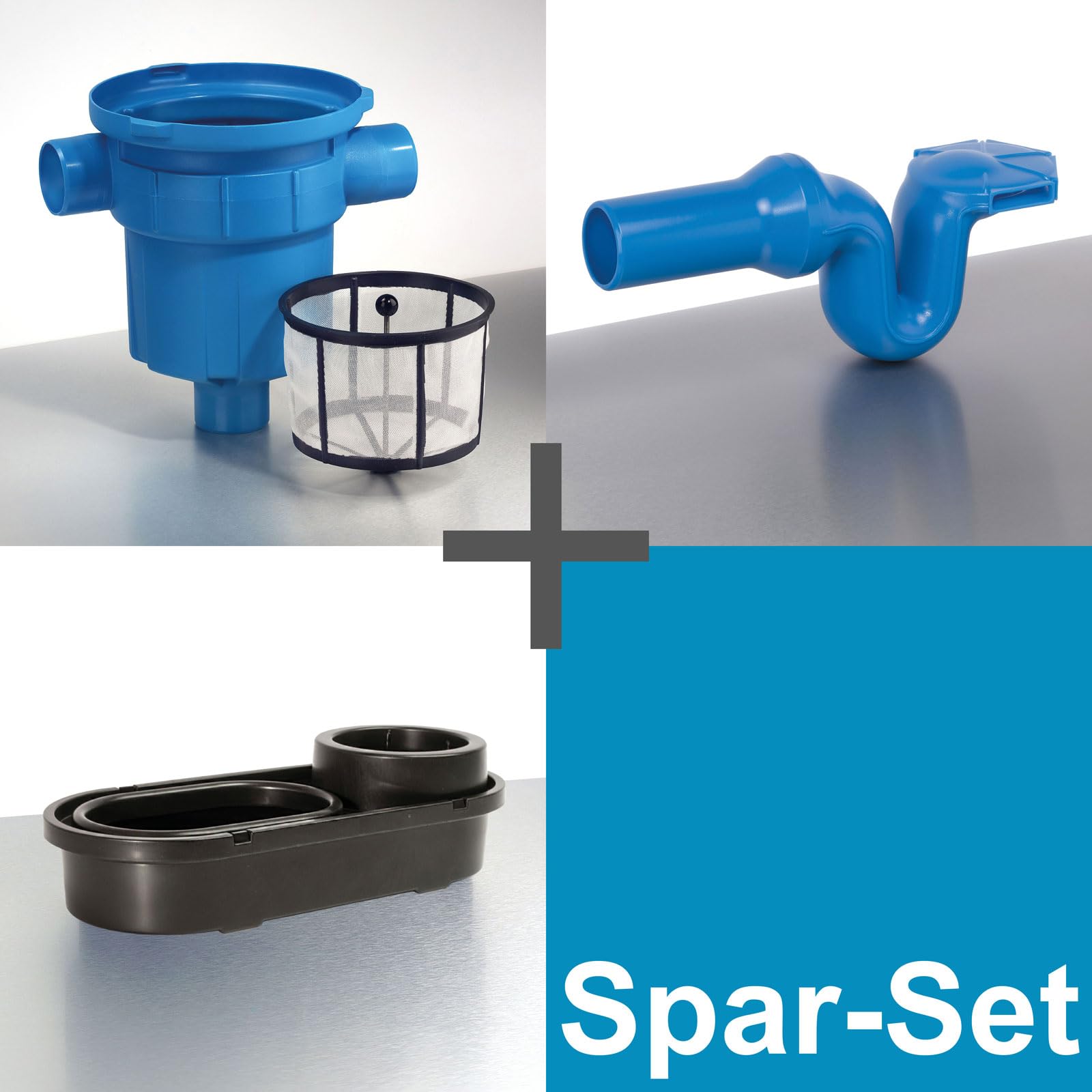 Regenwasserfilter Zisternenfilter 3P Spar-Set GF mit Kunststoffsieb für den Einbau in die Zisterne oder Kunststoffzisterne, Anschluss DN100, Höhenversatz 0 cm. Für die Regenwassernutzung im Garten