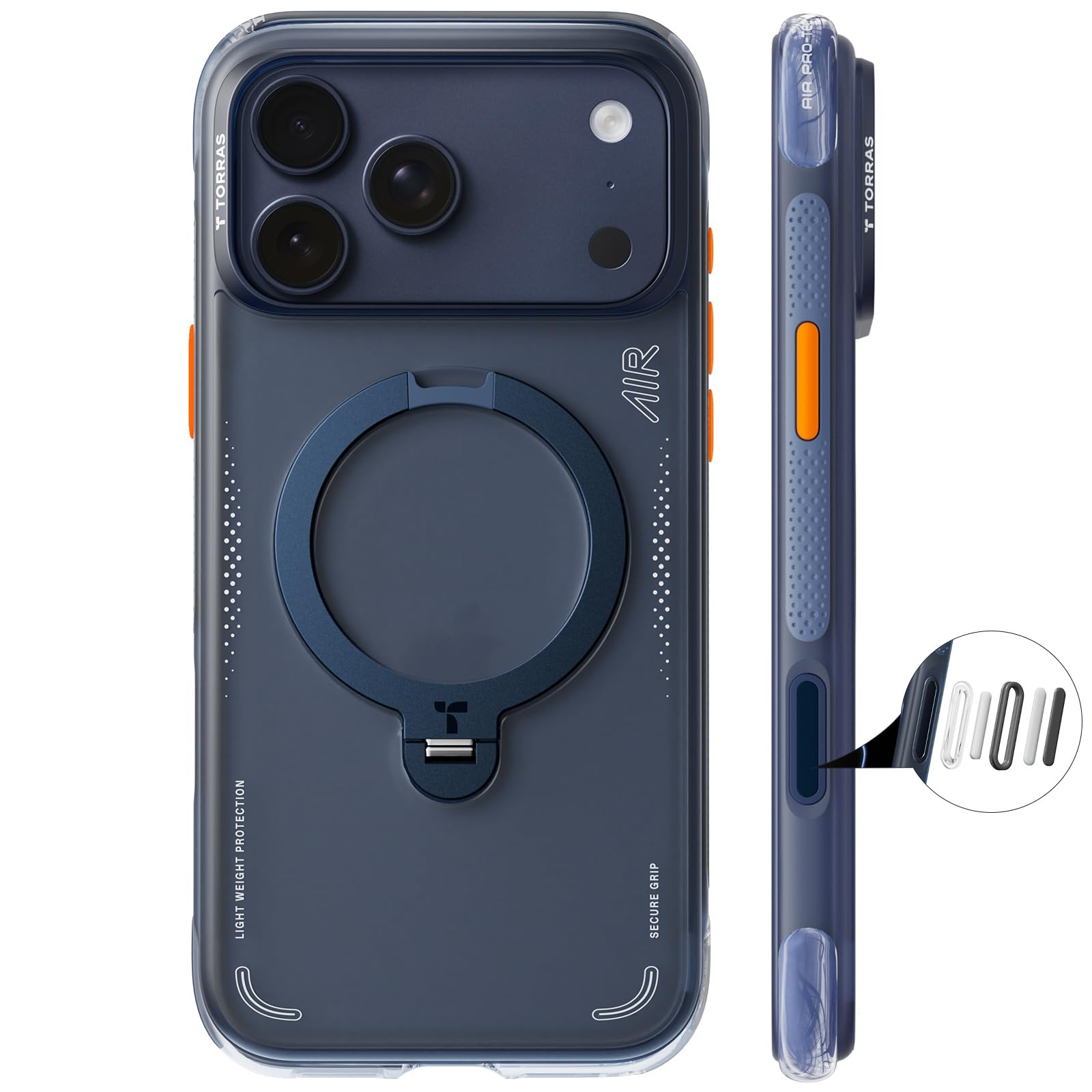 新品 iPhone17pro max ケース Ostand Q3 Air 氷河 Amazon.com: TORRAS Ostand Q3 Air for iPhone 17 Pro Max Case