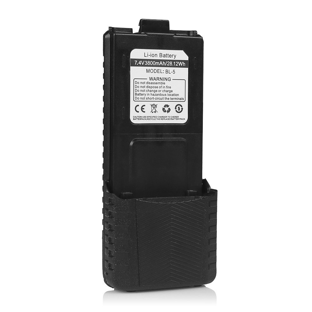 BL-5 7.4V 3800mAh Battery for Baofeng UV-5R/UV-5R Plus/UV-5RTP/RD-5R/BF-F8HP/ BF-F9/ BF-F9 Radio