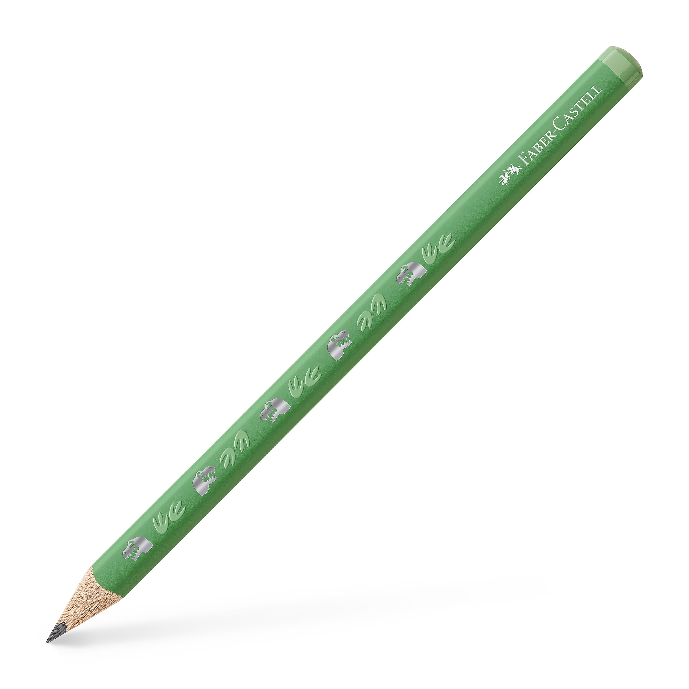 FABER-CASTELL 111521 - Jumbo pencil Dino, thick writing pencil HB, ergonomic wooden pencil for children